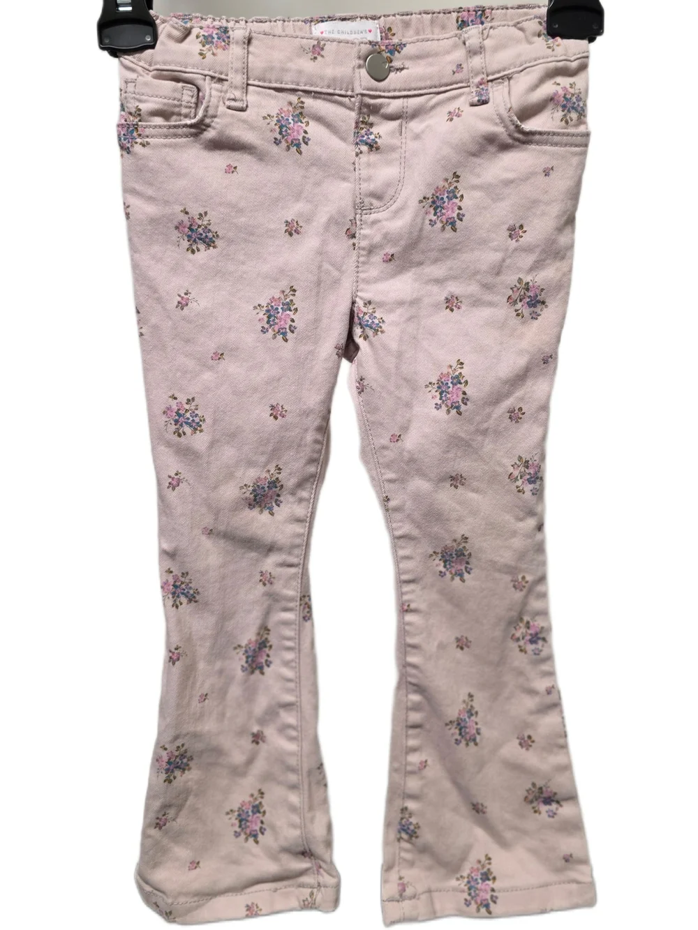 The Children's Place Pink Floral Jeans for Girls